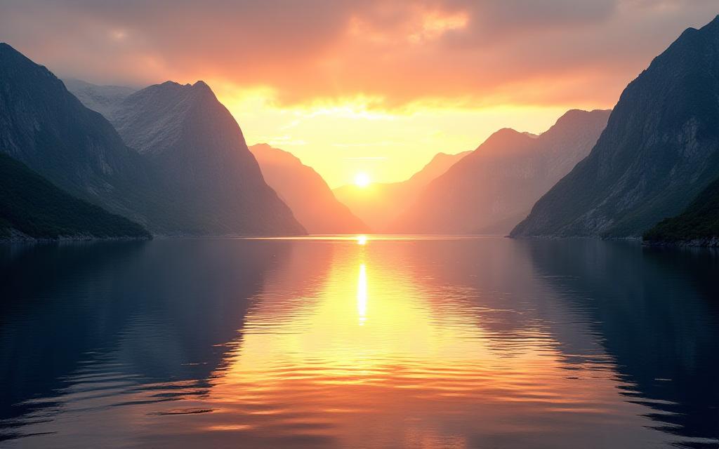 Fjordlandskap fotografering